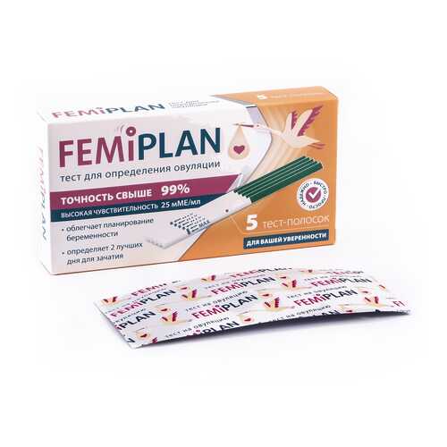 Тест FEMiPLAN для определения овуляции тест-полоска 5 шт. в Фармленд
