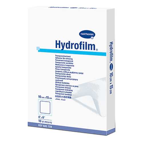 Самофиксирующаяся повязка HARTMANN Hydrofilm прозрачная 10 см х 15 см 10 шт. в Фармленд
