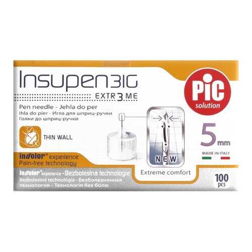 Иглы одноразовые Insupen к шприц-ручке 31G 0.25mm x 5mm 100 шт. в Фармленд