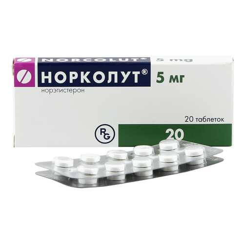 Норколут таблетки 5 мг 20 шт. в Фармленд