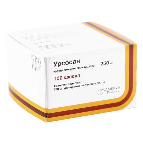 Урсосан капсулы 250 мг 100 шт. в Фармленд