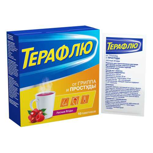ТераФлю порошок 11.5 г лесные ягоды 10 шт. в Фармленд
