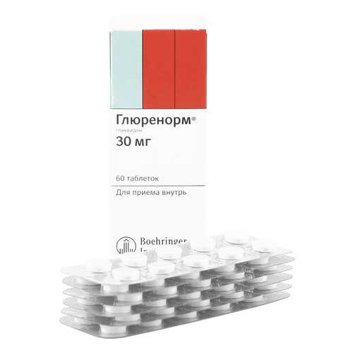 Глюренорм таблетки 30 мг 60 шт. в Фармленд