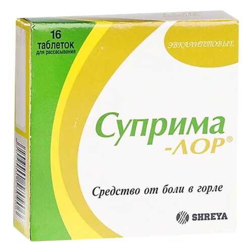 Суприма-лор таблетки для рассас.Эвкалипт 16 шт. в Фармленд