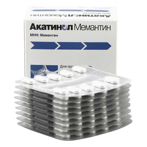 Акатинол Мемантин таблетки 10 мг 90 шт. в Фармленд