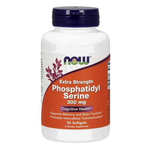 Для нервной системы NOW Phosphatidyl Serine Extra Strength 300 мг 50 капсул в Фармленд