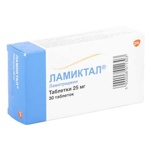 Ламиктал таблетки 25 мг 30 шт. в Фармленд