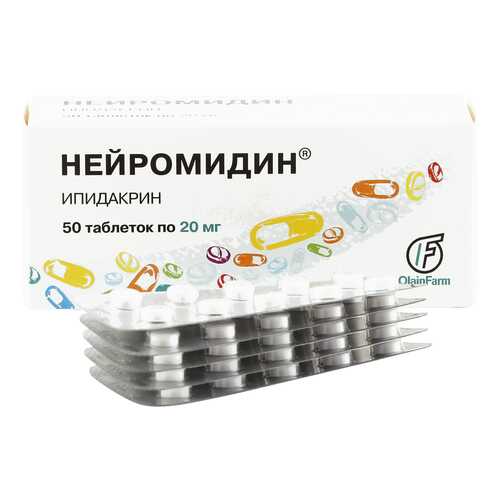 Нейромидин таблетки 20 мг 50 шт. в Фармленд