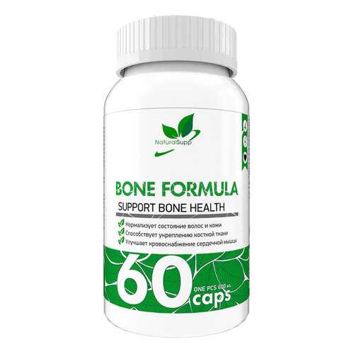 Добавка Кальций магний цинк NaturalSupp Bone Formula капсулы 60 шт. в Фармленд