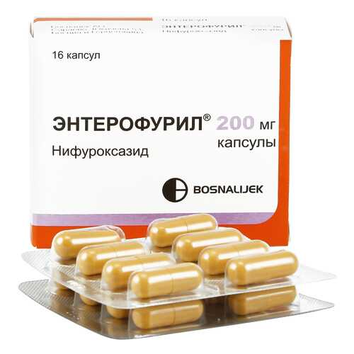 Энтерофурил капсулы 200 мг 16 шт. в Фармленд
