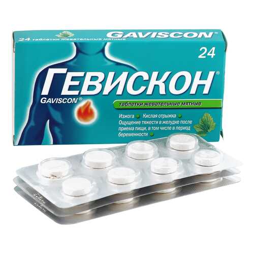 Гевискон мята таб.жев. 24 шт. в Фармленд
