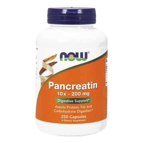 Для пищеварения NOW Pancreatin 2000 мг 250 капсул в Фармленд