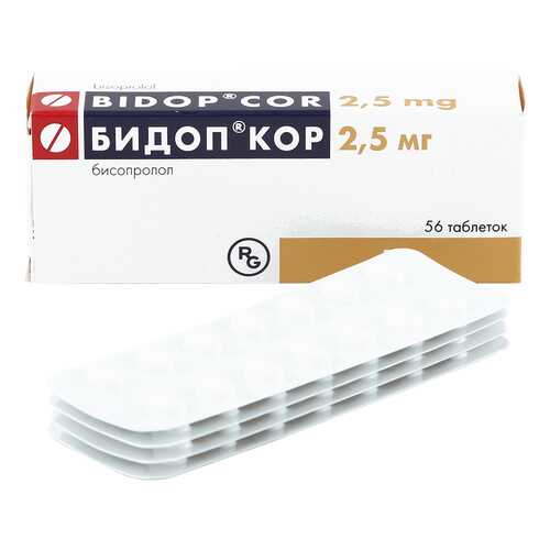 Бидоп Кор таблетки 2.5 мг 56 шт. в Фармленд