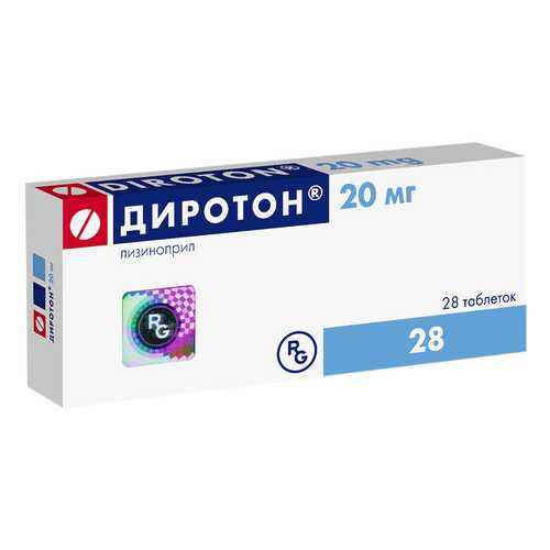 Диротон таблетки 20 мг №28 в Фармленд