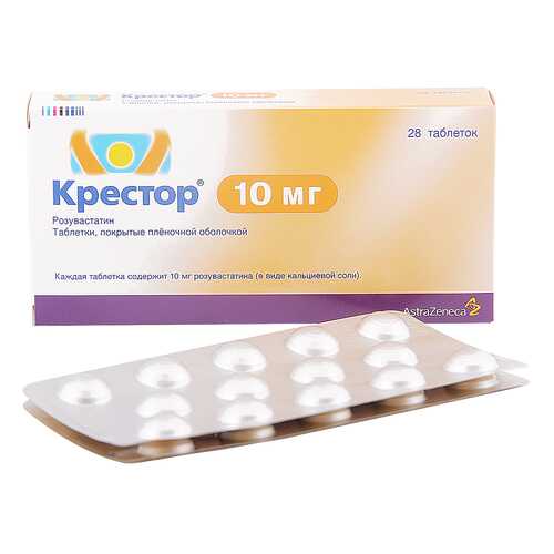 Крестор таблетки 10 мг 28 шт. в Фармленд