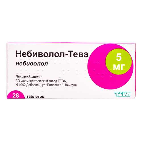Небиволол таблетки 5 мг 28 шт. в Фармленд