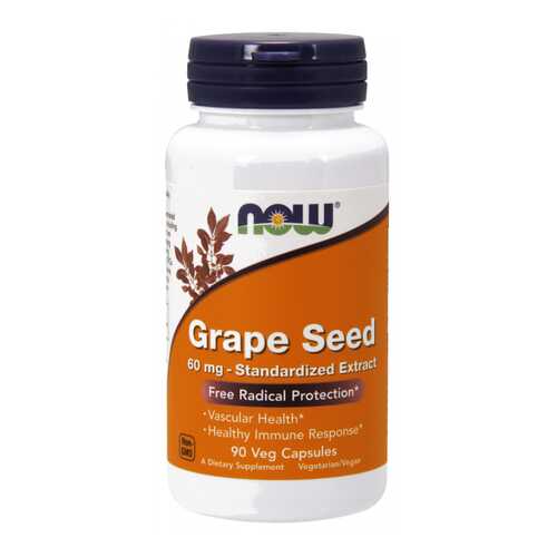 Now Grape Seed 60 мг капсулы 90 шт. в Фармленд