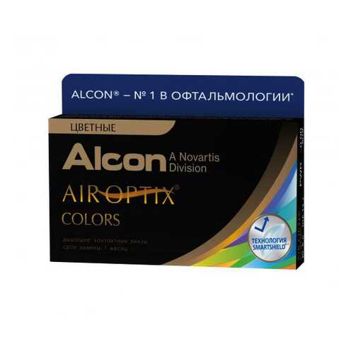 Контактные линзы Air Optix Alcon Colors 2 линзы R 8,6 D -0.00 brown в Фармленд