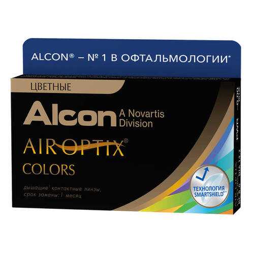 Контактные линзы Air Optix Colors 2 линзы R 8,6 -3,25 Карие в Фармленд