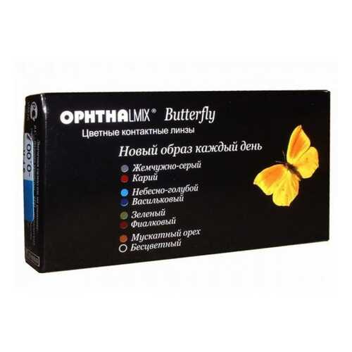 Контактные линзы Офтальмикс Butterfly 1-тоновые 2 линзы R 8,6 0,00 Орех в Фармленд
