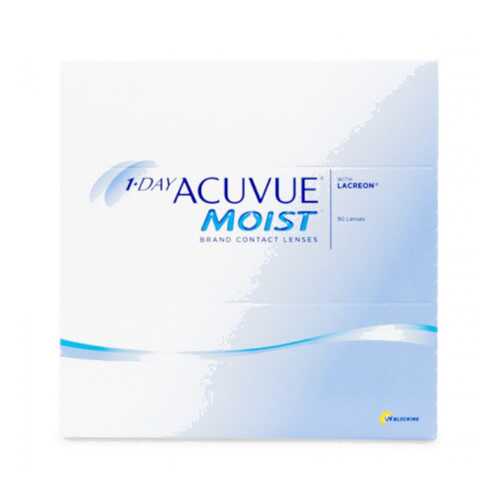 Контактные линзы 1-Day Acuvue Moist 90 линз R 9,0 +5,25 в Фармленд