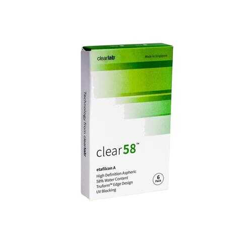 Контактные линзы ClearLab Clear 58 6 линз R 8.7 +03,00 в Фармленд