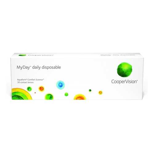 Контактные линзы MyDay Daily disposable 30 линз R 8,4 -2,25 в Фармленд
