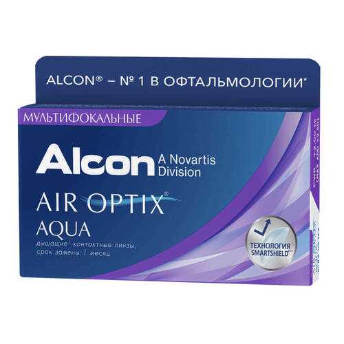 Контактные линзы Air Optix Aqua Multifocal 3 линзы low -2,00 в Фармленд