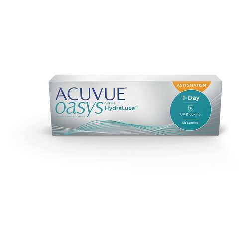 Контактные линзы Acuvue Oasys 1-Day with HydraLuxe for Astigmatism 30 линз -3,75/-1,75/10 в Фармленд