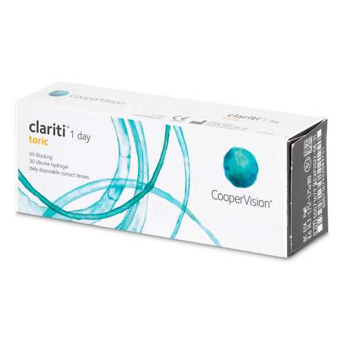 Контактные линзы Clariti 1 day toric 30 линз R 8,6 -2,50/-1,25/100 в Фармленд