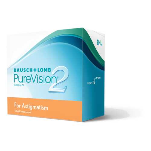 Контактные линзы PureVision 2 for Astigmatism 3 линзы -4,75/-2,25/10 в Фармленд
