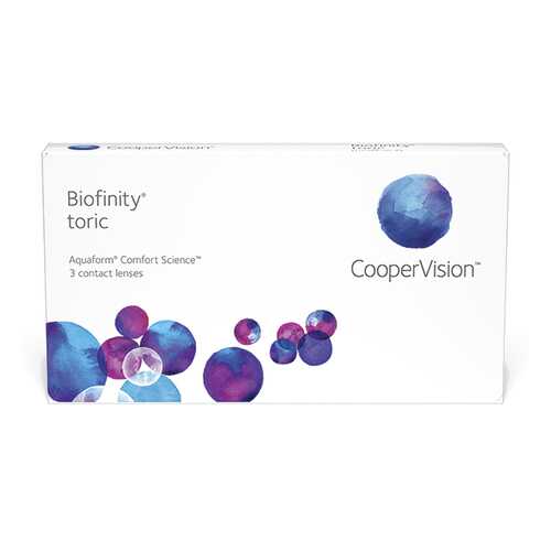 Линзы контактные CooperVision Biofinity Toric 3 шт. +8/1,75/180 в Фармленд