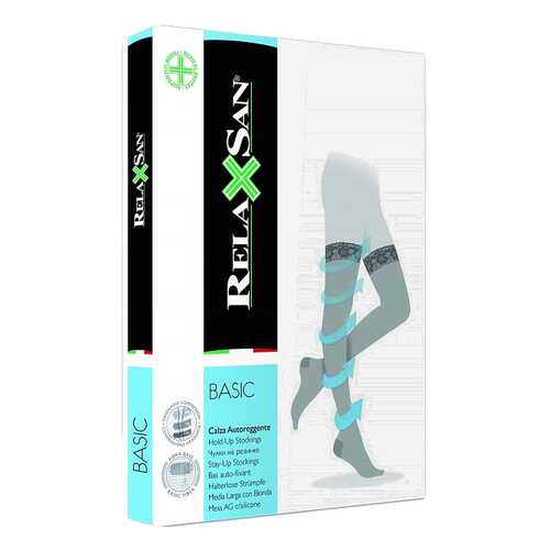 Чулки компрессионные Relaxsan stay-up 140 den р.3 на резинке телесные в Фармленд