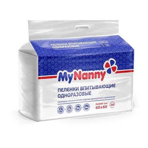 Пеленки впитывающие Medmil MyNanny 30 шт. 60x60 см в Фармленд