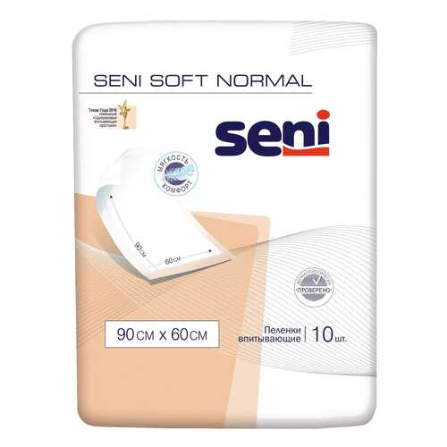 Пеленки впитывающие Seni Soft Normal 90 х 60 см 10 шт. в Фармленд