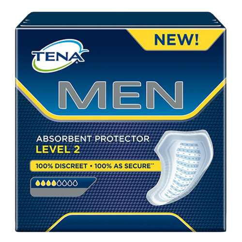 Урологические прокладки для мужчин, 10 шт. Tena Men Level 2 в Фармленд