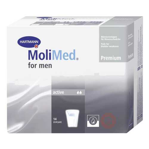 Урологические прокладки для мужчин, 14 шт. MoliMed Premium Protect в Фармленд