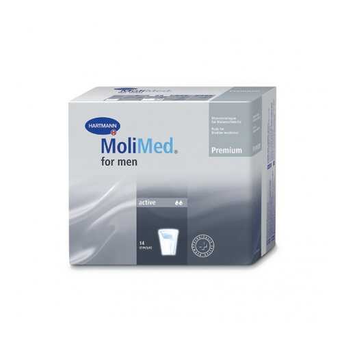 Урологические прокладки Molimed Premium for men active для мужчин 14 шт. в Фармленд