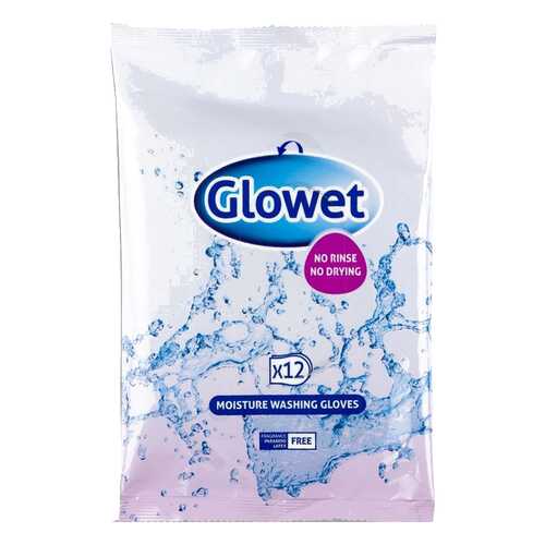 Рукавицы, влажные, пропитанные моющим лосьоном Glowet, одноразовые, 25x17 см, 12 шт. Abena в Фармленд