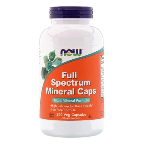 Минеральный комплекс NOW Full Spectrum Mineral Caps 240 капс. без вкуса в Фармленд