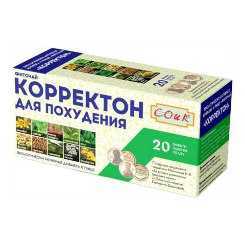 Фиточай СОиК Корректон для похудения ф/п 1,5 г 20 шт. в Фармленд