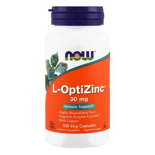 Цинк NOW L-OptiZinc 100 капс. в Фармленд