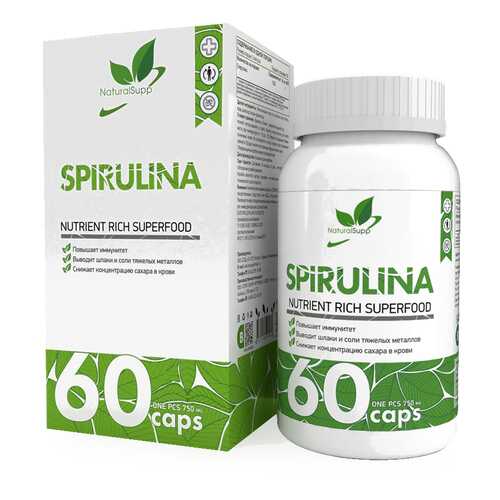 Добавка Спирулина NATURALSUPP Spirulina капсулы 60 шт. в Фармленд