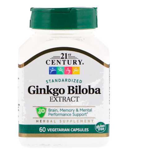 Гинкго Билоба 21ST CENTURY Ginkgo Biloba вег. капсулы 60 шт. в Фармленд