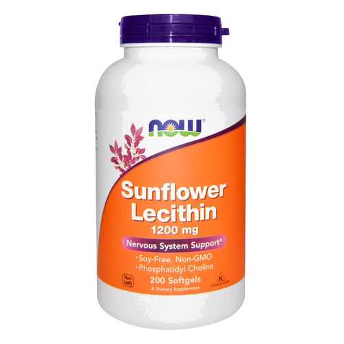 Лецитин NOW Sunflower Lecitin 200 капс. натуральный в Фармленд