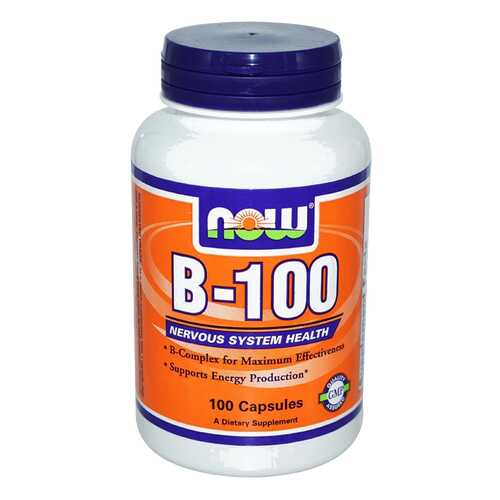 Витаминный комплекс NOW B-100 капсулы 100 шт. в Фармленд