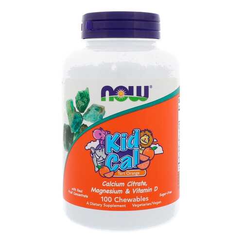 Витаминный комплекс NOW Kid Calcium 100 табл. апельсин в Фармленд