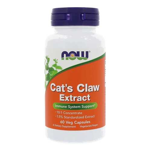 Cat's Claw Extract (экстракт кошачьего когтя), 60 вегетарианских капсул, NOW в Фармленд